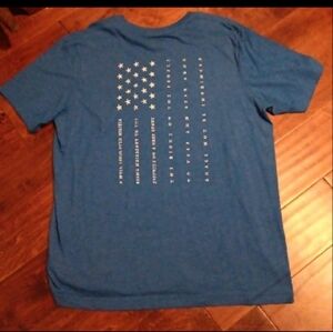 NFG Lunkers Flag Mens T-shirt Size XL Blue